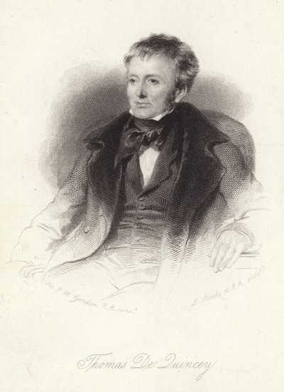 Thomas de Quincey, englantilainen kirjailija tekijältä John Watson Gordon