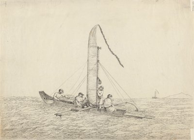 Otaheiten purjehduskanootti tekijältä John Webber