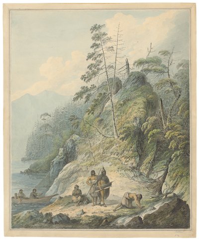 Näkymä Nootka Soundissa, 1784 tekijältä John Webber