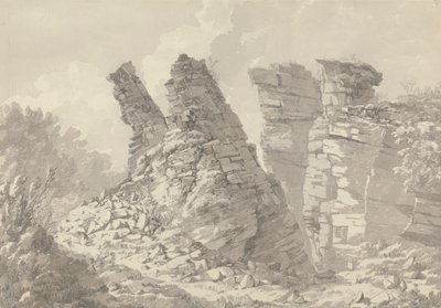 Hob Thursts Houses, Monsoldale, Derbyshire tekijältä John Webber
