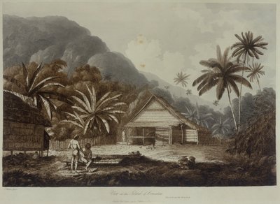 Näkymä Cracatoa-saarelle, kirjasta 