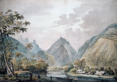 Näkymä Vaitepihan laaksoon, Tahiti, 1777 tekijältä John Webber