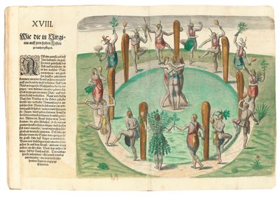 Intiaanit tanssivat, 1590 tekijältä John White