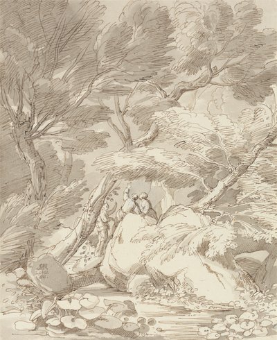 Figuurit Rocky River Bankissa Canonteignissa Devonissa tekijältä John White Abbott