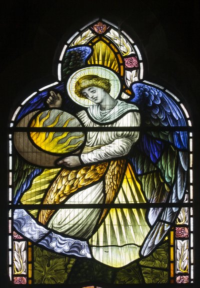 Angel Holding The Sun, n. 1889 tekijältä John William Brown