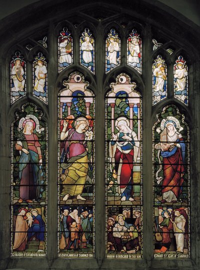 Lady Chapel -ikkuna, n.1885 (lasimaalauksia) tekijältä John William Brown
