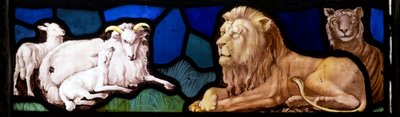 Lambs & Lions, Te Deum, East Window, n.1888 (lasimaalaus) tekijältä John William Brown