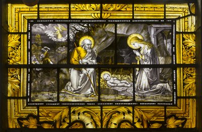 Oxford, Trinity College, James Powell & Sons, John William Brown (1842-1928), The Nativity, 1885. tekijältä John William Brown
