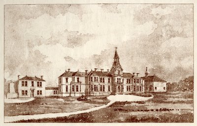 Newcastle upon Tyne Lunatic Asylum, Coxlodge, n. 1829 (valokuva) tekijältä John William Dyson