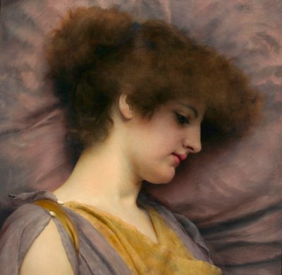 Kaukaisia ajatuksia, kirjoittanut John William Godward tekijältä John William Godward