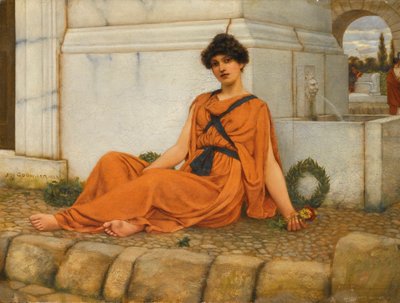 Repose, Kukkatyttö tekijältä John William Godward