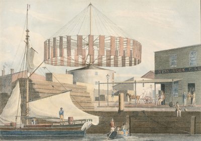 Circular Mill, King Street, New York, 1830. tekijältä John William Hill