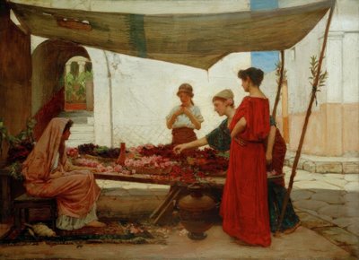 Kukkakioski tekijältä John William Waterhouse