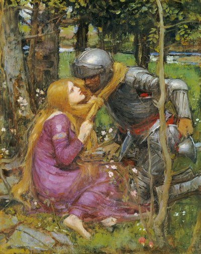 Tutkimus "La Belle Dame sans Merci", noin 1893 tekijältä John William Waterhouse