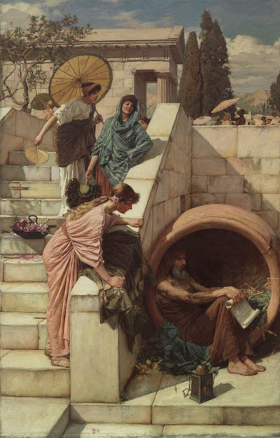 Diogenes, 1882 tekijältä John William Waterhouse