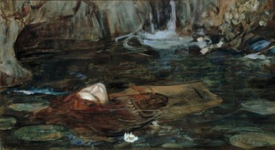 Nymfit löytämässä Orfeuksen päätä -teosta tehty tutkimus tekijältä John William Waterhouse