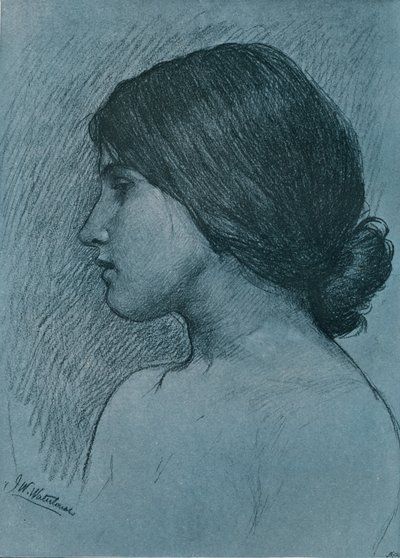 Study of a Head, c1899 tekijältä John William Waterhouse