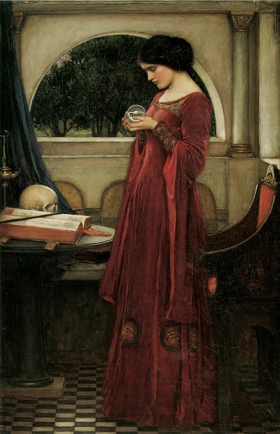 Kristallipallo tekijältä John William Waterhouse