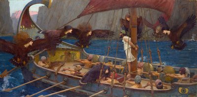Ulysses ja sireenit tekijältä John William Waterhouse