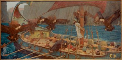 Ulysses ja sireenit tekijältä John William Waterhouse