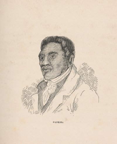 Kertomus lähetystyön yrityksistä Etelämerisaarilla, noin 1837 (paperi). tekijältä John Williams