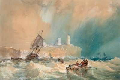 Kauppajoukko loppumassa Tynemouthista tekijältä John Wilson Carmichael