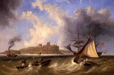Merinäköala Tynemouth Havenista (öljy kankaalle) tekijältä John Wilson Carmichael