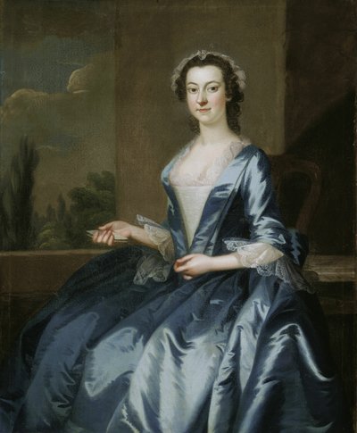 Naisen muotokuva, 174952. tekijältä John Wollaston
