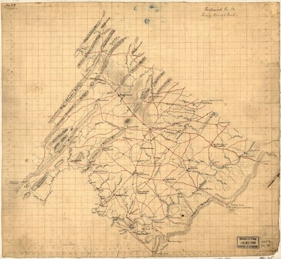 Frederick Co. Va., Woodin kartalta. LOC 2002627443 tekijältä John Wood