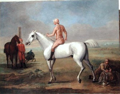 Arab Ori with Jockey Up (öljy kankaalle) tekijältä John Wootton