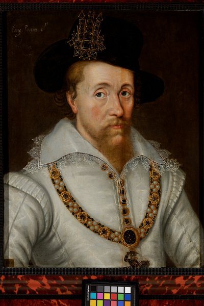 Jaakob I ja VI (1556-1625) tekijältä John de the Elder (studio of) Critz