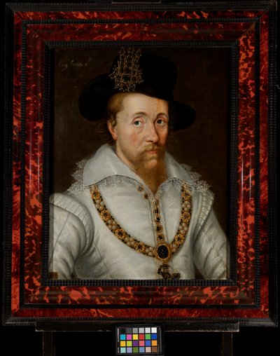 Jaakob I ja VI (1556-1625) tekijältä John de the Elder (studio of) Critz