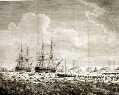 "Kilpahevonen" ja "ruho", 7. elokuuta 1773 tekijältä John the Younger Cleveley