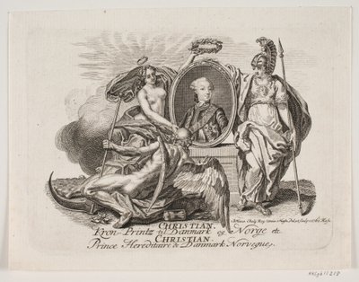 Christian VII kruununprinssinä tekijältä Jonas Haas