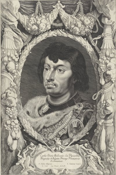 Kaarle Rohkean, Burgundin herttuan muotokuva Duces Burgundiae (sarjan nimi) tekijältä Jonas Suyderhoef