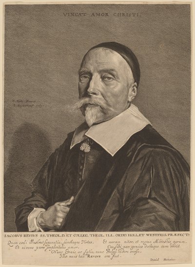 Jacob Revius tekijältä Jonas Suyderhoff after Frans Hals