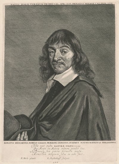 René Descartes tekijältä Jonas Suyderhoff, after Frans Hals