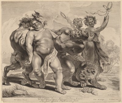 Bacchuksen juopuminen tekijältä Jonas Suyderhoff after Sir Peter Paul Rubens