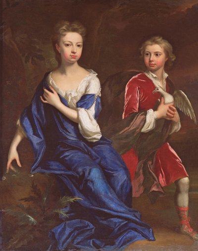 Lady Catherine ja kunniakas Robert Herbert, n. 1709-1010 tekijältä Jonathan Richardson