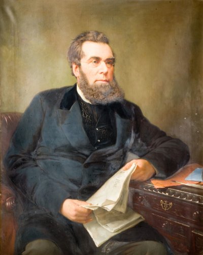 John Skirrow Wrightin muotokuva 1823-1880, 1880. tekijältä Jonathon Pratt