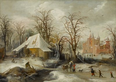 Talvimaisema, noin 1625-1630 (öljy kankaalle) tekijältä Joos or Josse de The Younger Momper