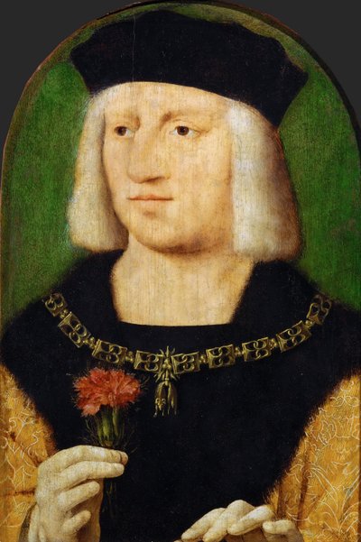 Varhainen alankomaalainen taide : Keisari Maximilian I:n (1459-1519) muotokuva par Cleve, Joos van (n. 1485-1540), n. 1508. Öljy puulle, 28,5x22,3. Taidehistoriallinen museo, Vienne tekijältä Joos van Cleve