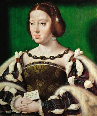 Varhainen hollantilainen taide : Itävallan kuningatar Eleanorin (1498-1558) muotokuva par Cleve, Joos van (n. 1485-1540), vuoden 1530 jälkeen. Öljy puulle, 35,5x29,5. Taidehistoriallinen museo, Vienne tekijältä Joos van Cleve