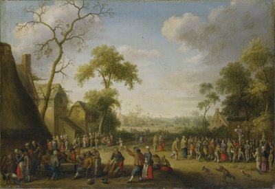 Kyläkohtaus, 1637 tekijältä Joost Cornelisz. Droochsloot