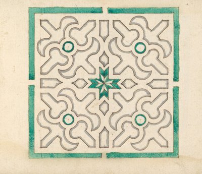 Albumi, joka sisältää 75 piirustusta Garden Trellises & Parterresille, n. 1610-40. tekijältä Jorg Rurfinger