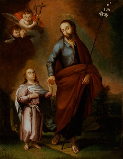 Pyhä Joosef ja Kristus-lapsi, n. 1794. tekijältä José Campeche