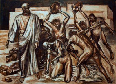 Pyhän Stefanoksen marttyyrikuolema tekijältä José Clemente Orozco