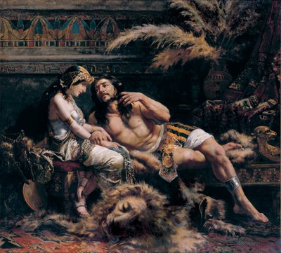 Simson ja Delilah, 1887 tekijältä José Echenagusia Errazquin