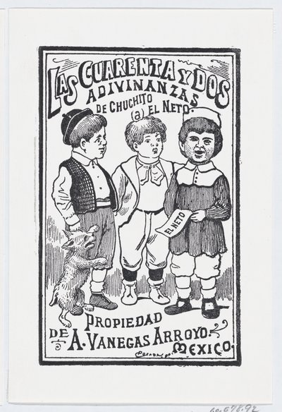 Neljäkymmentäkaksi arvausta, n. 1900-1910, n. 1900-1910. tekijältä José Guadalupe Posada