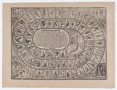 Game of the Goose, n. 1900-1910, n. 1900-1910. tekijältä José Guadalupe Posada
